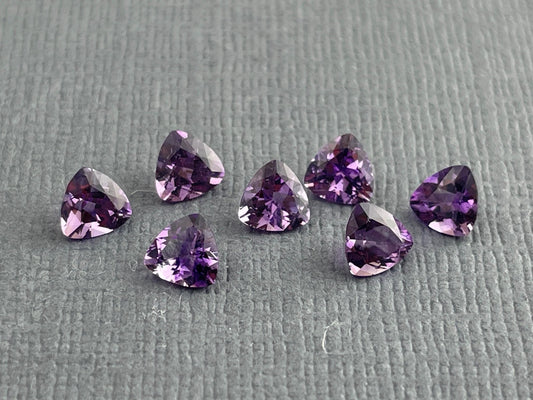 4.5mm Arizona Amethyst Trillion | Loose Gemstone | Ethically Sourced | Per Stone - Arizona Amethyst - Gem Enthusiast