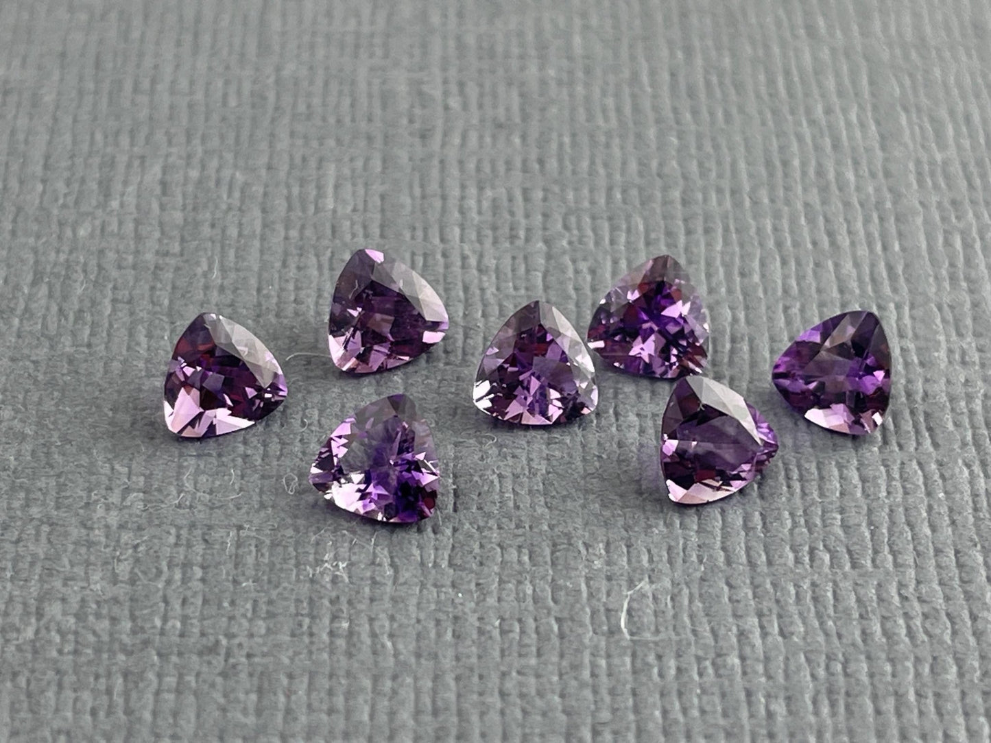 4.5mm Arizona Amethyst Trillion | Loose Gemstone | Ethically Sourced | Per Stone - Arizona Amethyst - Gem Enthusiast