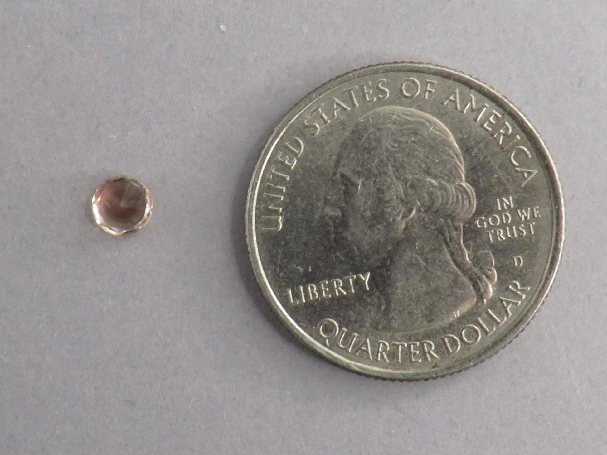 4.5mm Oregon Sunstone Faceted Round | Natural American Gemstone | 0.32ct | OSF242 - Gem Enthusiast