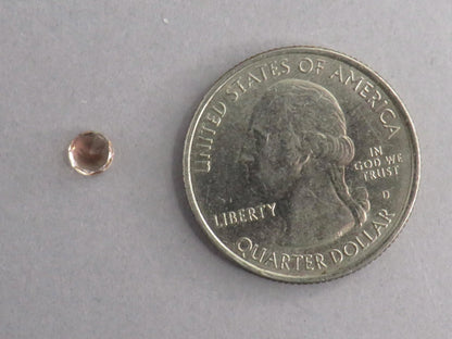 4.5mm Oregon Sunstone Faceted Round | Natural American Gemstone | 0.32ct | OSF242 - Gem Enthusiast