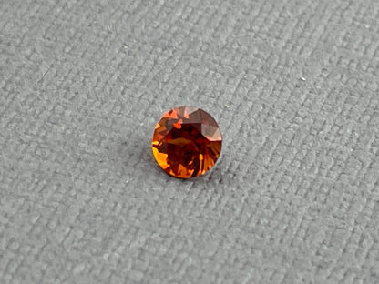 4.5mm Spessartine Garnet Round | Per Stone | Mandarin Orange - Gem Enthusiast