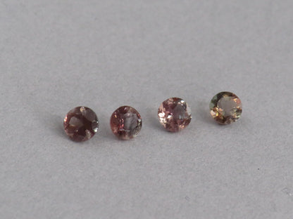 4mm Oregon Sunstone Lot | Red with Zoning and Striations | Faceted Round Gemstones | OSF247 - Gem Enthusiast