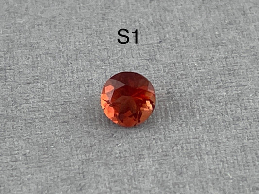 4mm Oregon Sunstone Red Round Faceted Stone | Ethically Sourced Gemstone | OSF110 - Gem Enthusiast
