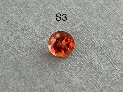 4mm Oregon Sunstone Red Round Faceted Stone | Ethically Sourced Gemstone | OSF110 - Gem Enthusiast