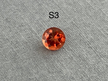 4mm Oregon Sunstone Red Round Faceted Stone | OSF110 - Gem Enthusiast