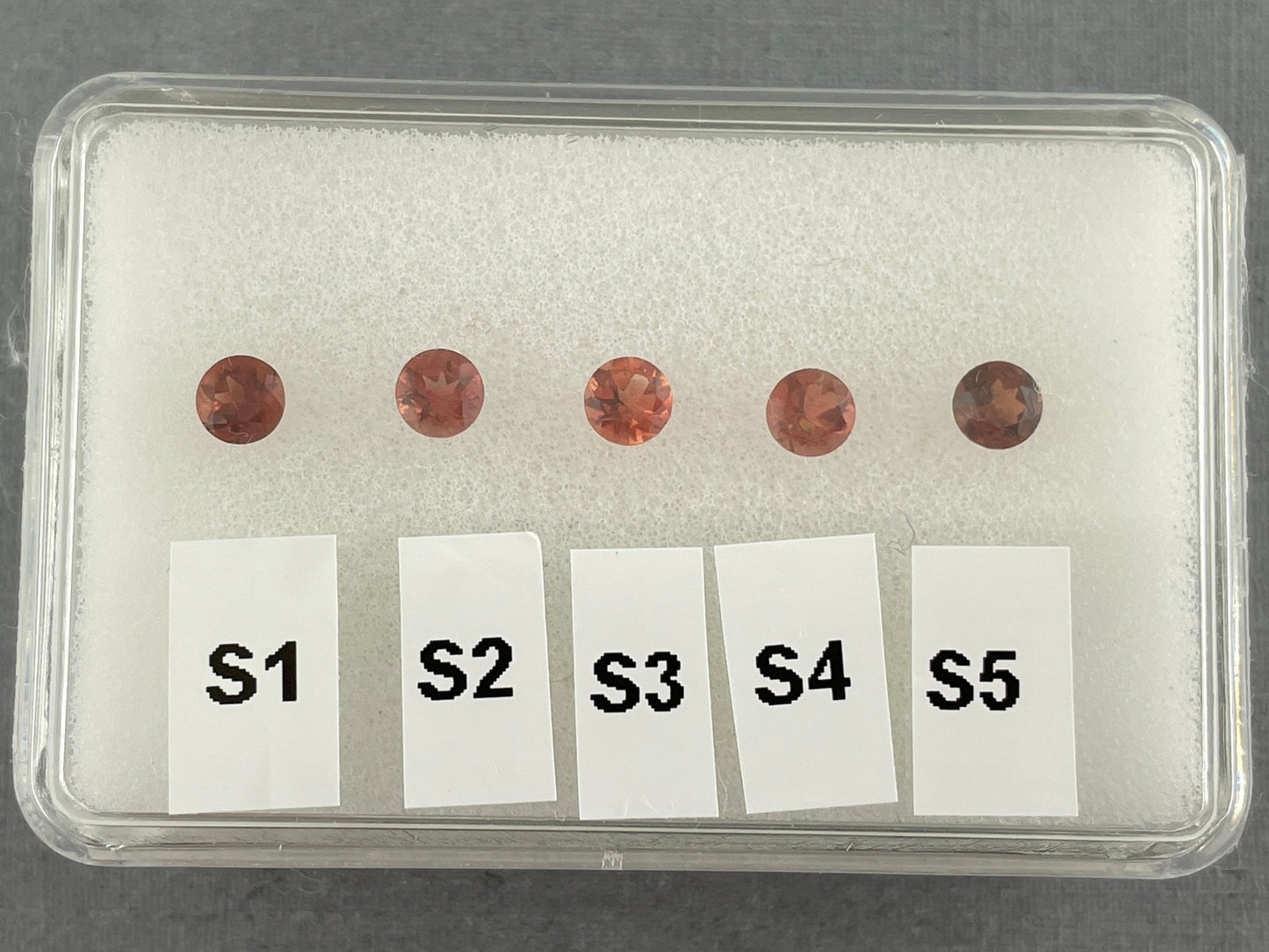 4mm Oregon Sunstone Red Round Faceted Stone | OSF110 - Gem Enthusiast