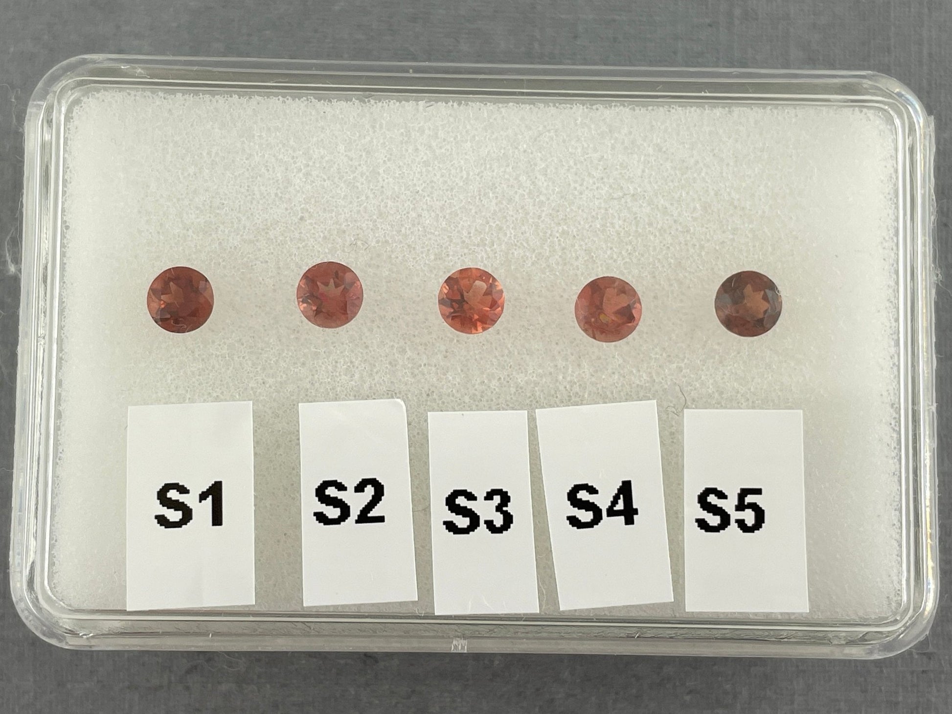 4mm Oregon Sunstone Red Round Faceted Stone | OSF110 - Gem Enthusiast