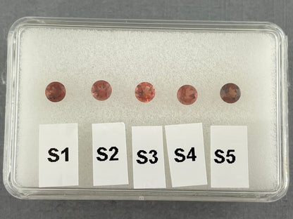 4mm Oregon Sunstone Red Round Faceted Stone | OSF110 - Gem Enthusiast