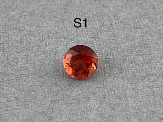 4mm Oregon Sunstone Red Round Faceted Stone | OSF110 - Gem Enthusiast