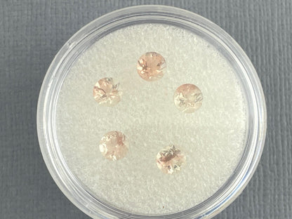 4mm Oregon Sunstones Faceted Round Stones | American Mined Gemstones - Gem Enthusiast