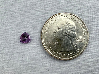 5.5mm Arizona Amethyst Trillion: Ethically Sourced from the Four Peaks Mine - Arizona Amethyst - Gem Enthusiast
