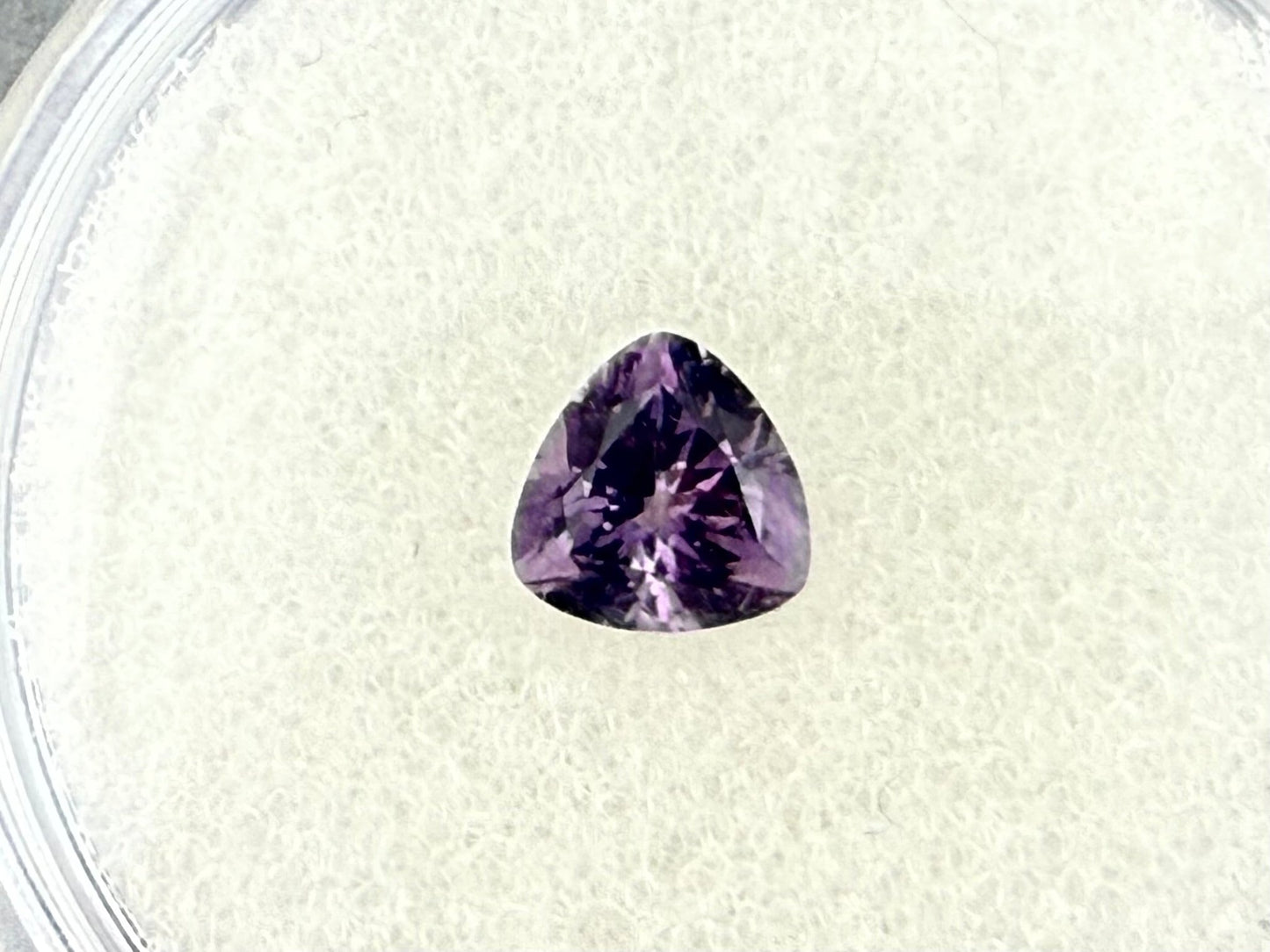 5.5mm Arizona Amethyst Trillion: Ethically Sourced from the Four Peaks Mine - Arizona Amethyst - Gem Enthusiast