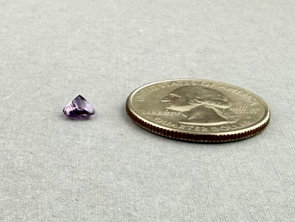 5.5mm Arizona Amethyst Trillion: Ethically Sourced from the Four Peaks Mine - Arizona Amethyst - Gem Enthusiast