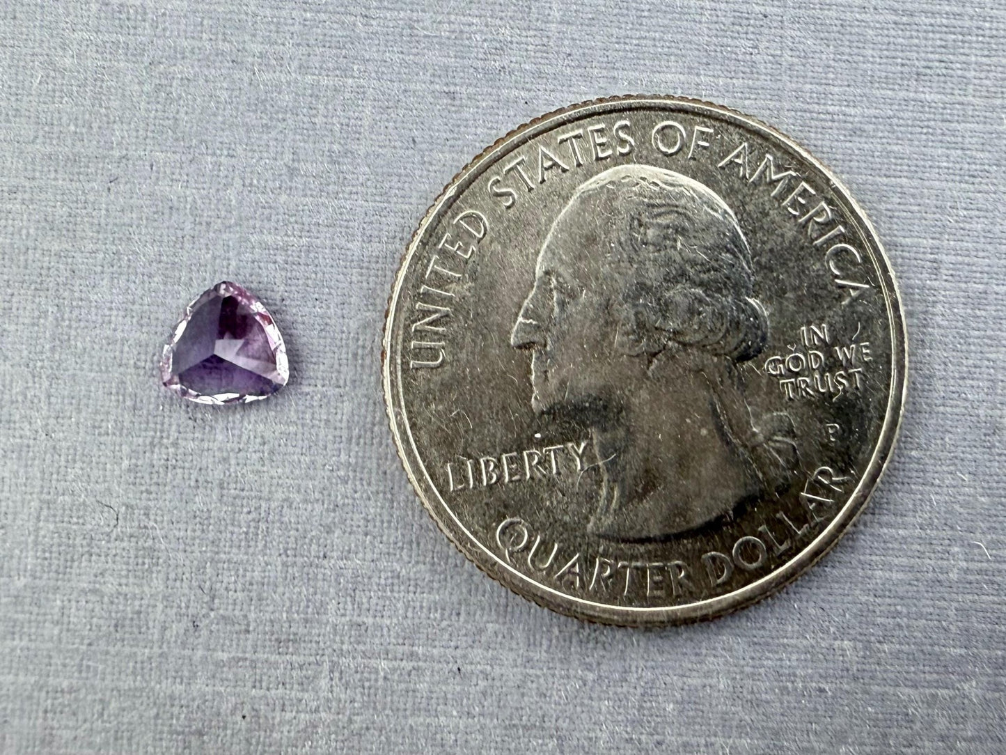 5.5mm Arizona Amethyst Trillion: Ethically Sourced from the Four Peaks Mine | AZ206 - Gem Enthusiast