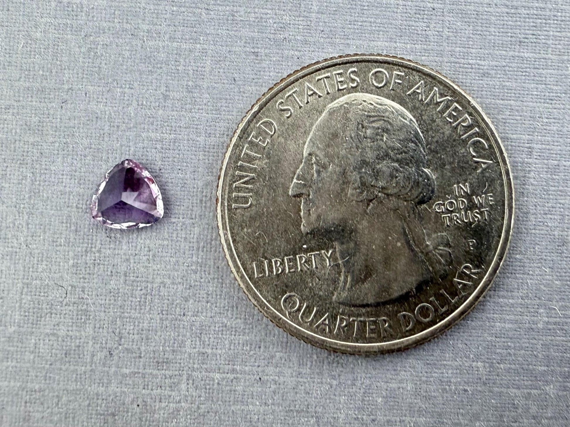 5.5mm Arizona Amethyst Trillion: Ethically Sourced from the Four Peaks Mine | AZ206 - Gem Enthusiast