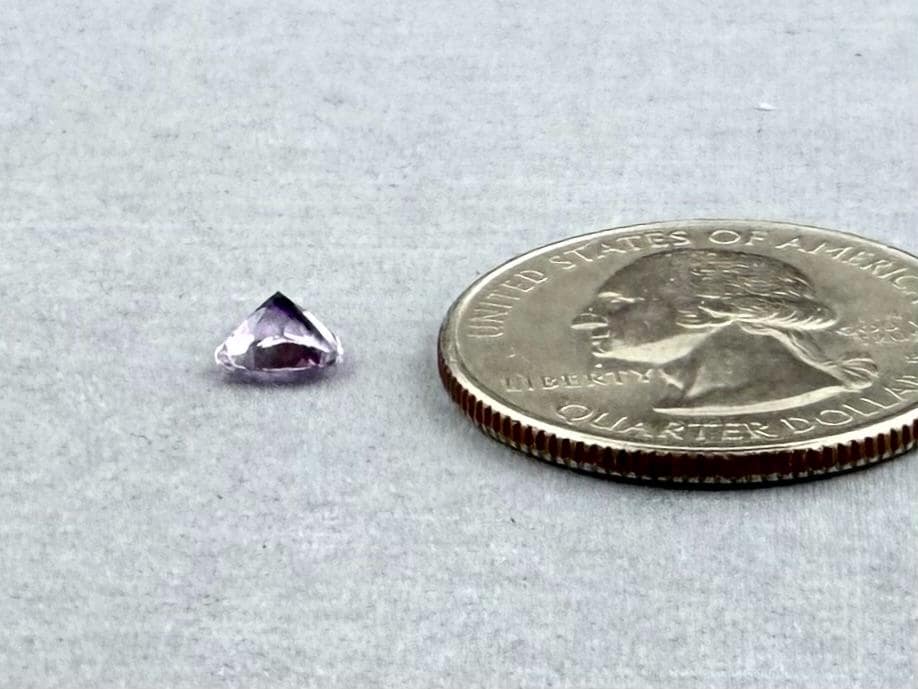 5.5mm Arizona Amethyst Trillion: Ethically Sourced from the Four Peaks Mine | AZ206 - Gem Enthusiast