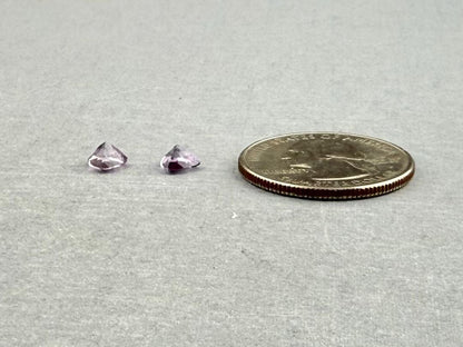 5.5mm Arizona Amethyst Trillion Pair: Ethically Sourced from the Four Peaks Mine | AZ204 - Gem Enthusiast