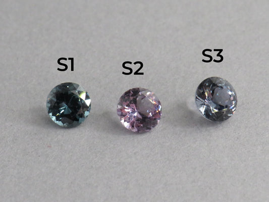 5.5mm Purple Blue Spinel Faceted Round | Per Stone | Natural Gemstone | SL130 - Gem Enthusiast