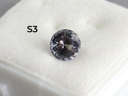 5.5mm Purple Blue Spinel Faceted Round | Per Stone | Natural Gemstone | SL130 - Gem Enthusiast