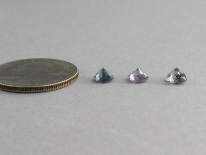 5.5mm Purple Blue Spinel Faceted Round | Per Stone | Natural Gemstone | SL130 - Gem Enthusiast
