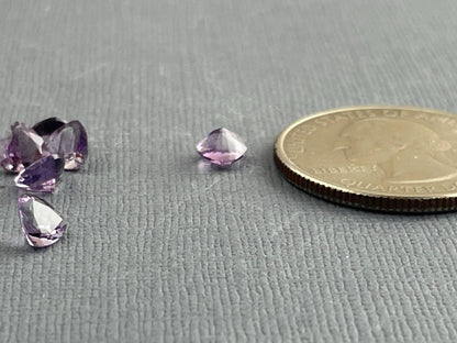 5mm Arizona Amethyst Trillion | Loose Gemstone | Ethically Sourced | Per Stone - Arizona Amethyst - Gem Enthusiast