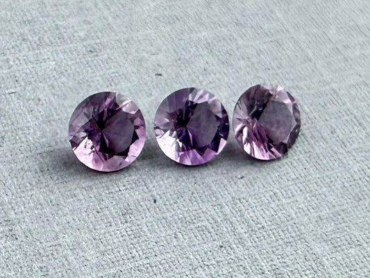 5mm Arizona Amethyst Trio | Ethically Sourced | AZ207 - Arizona Amethyst - Gem Enthusiast