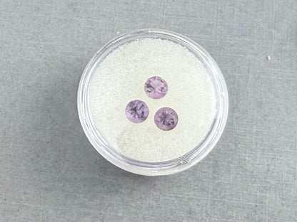 5mm Arizona Amethyst Trio | Ethically Sourced | AZ207 - Arizona Amethyst - Gem Enthusiast