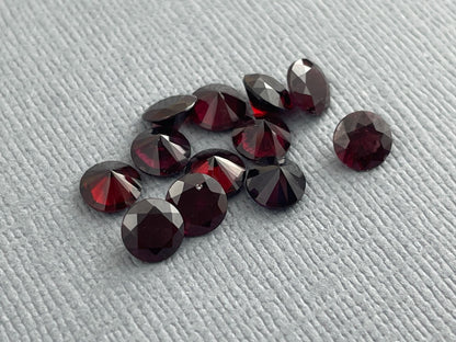 5mm Arizona Anthill Chrome Pyrope Garnet | Loose Round Faceted Gemstone | USA Mined - Gem Enthusiast