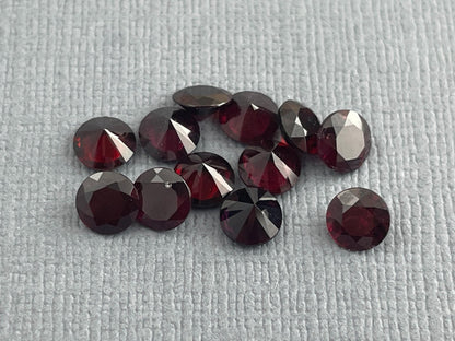 5mm Arizona Anthill Chrome Pyrope Garnet | Loose Round Faceted Gemstone | USA Mined - Gem Enthusiast
