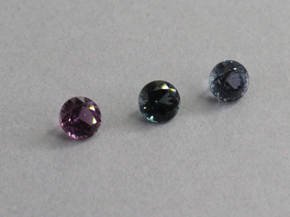 5mm Purple Blue Spinel Faceted Round | Per Stone | Natural Gemstone | SL126 - Gem Enthusiast