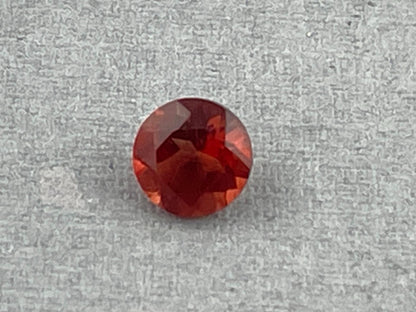 5mm Red Oregon Sunstone Round Faceted Gemstone | Ethically Sourced | Mined in the USA | OSF214 - Oregon Sunstone - Gem Enthusiast