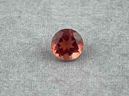 5mm Red Oregon Sunstone Round Faceted Gemstone | Ethically Sourced | Mined in the USA | OSF214 - Oregon Sunstone - Gem Enthusiast