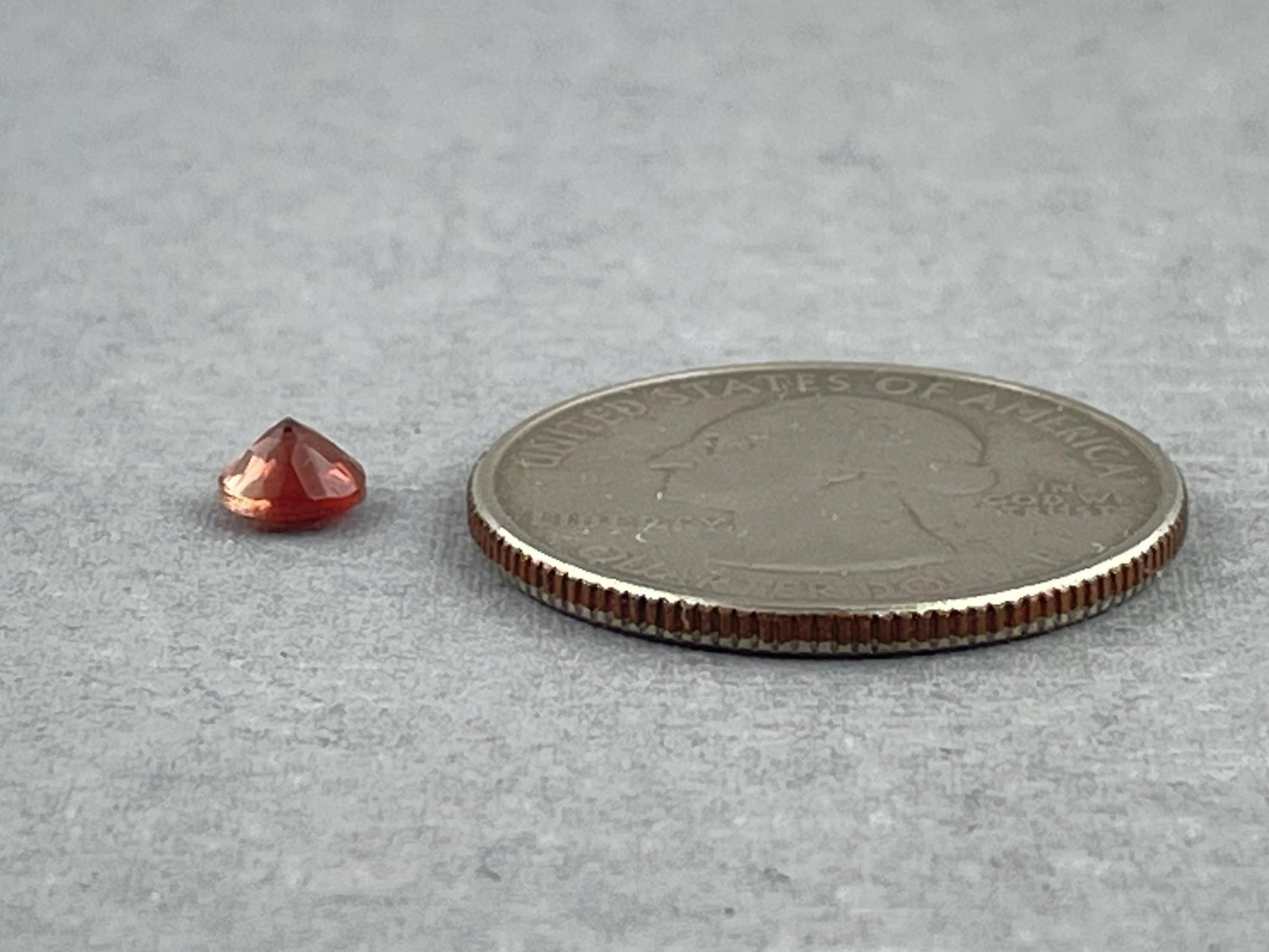 5mm Red Oregon Sunstone Round Faceted Gemstone | Ethically Sourced | Mined in the USA | OSF214 - Oregon Sunstone - Gem Enthusiast
