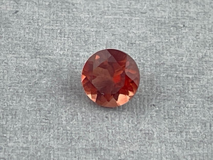 5mm Red Oregon Sunstone Round Faceted Gemstone | Ethically Sourced | Mined in the USA | OSF214 - Oregon Sunstone - Gem Enthusiast