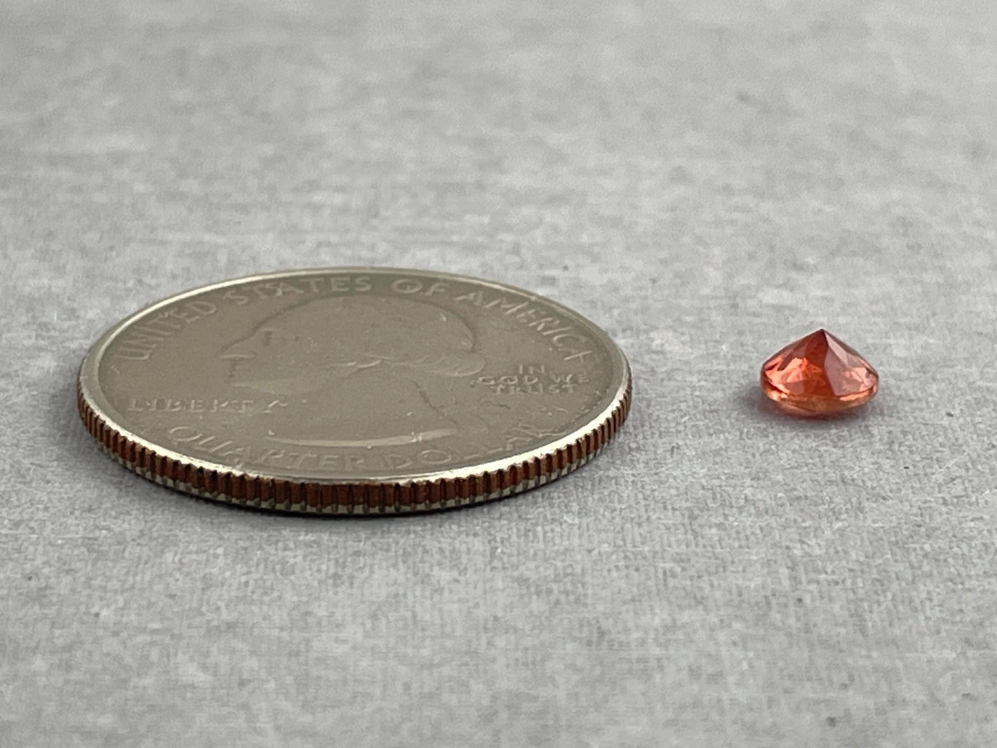 5mm Red Oregon Sunstone Round Faceted Gemstone | Ethically Sourced | Mined in the USA | OSF218 - Oregon Sunstone - Gem Enthusiast