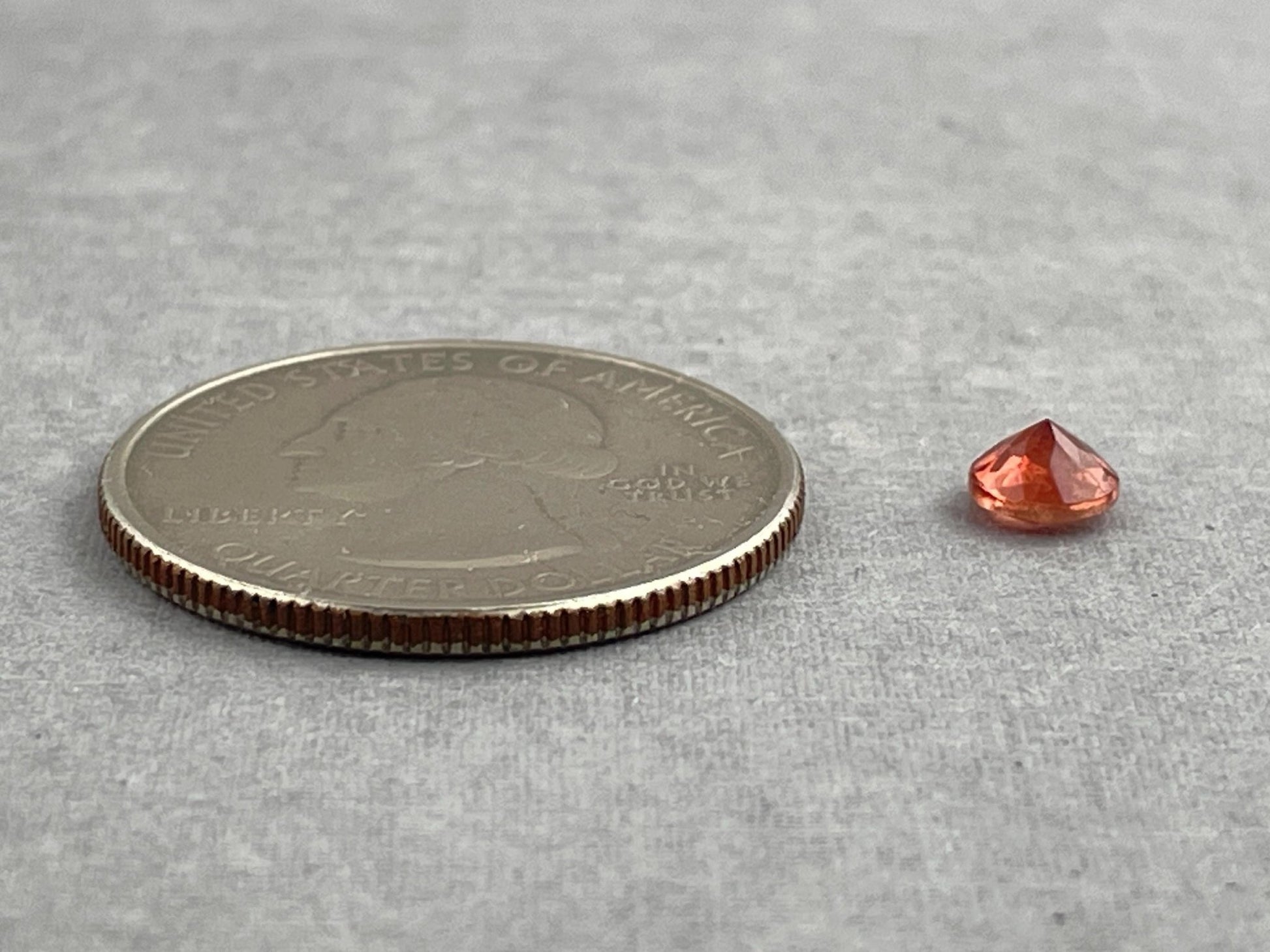 5mm Red Oregon Sunstone Round Faceted Gemstone | Ethically Sourced | Mined in the USA | OSF218 - Oregon Sunstone - Gem Enthusiast