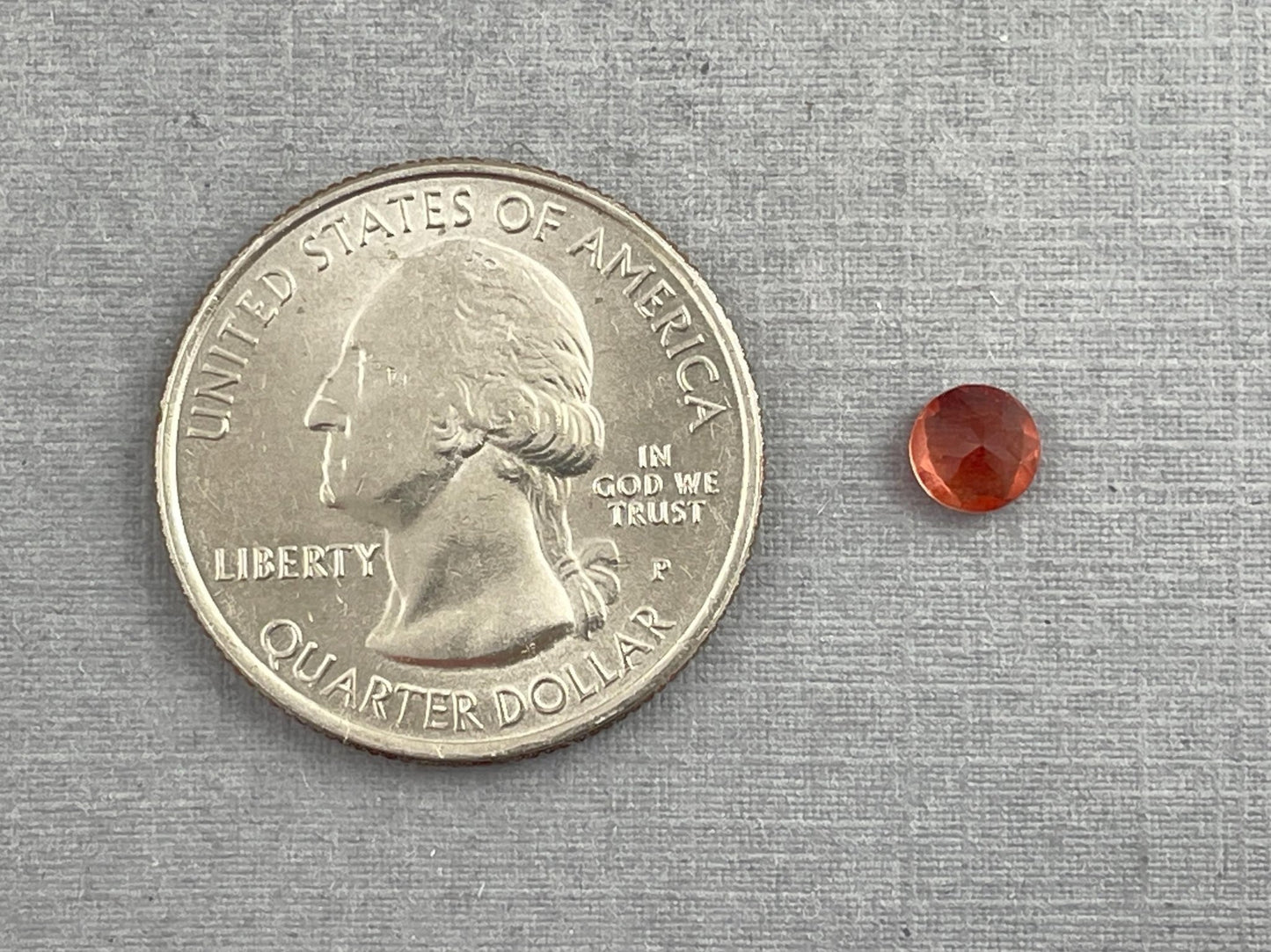 5mm Red Oregon Sunstone Round Faceted Gemstone | Ethically Sourced | Mined in the USA | OSF218 - Oregon Sunstone - Gem Enthusiast