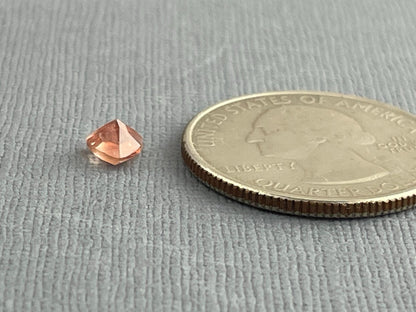 5mm Red Oregon Sunstone Trillion Gemstone with Schiller | .45 carats | OSF208 - Oregon Sunstone - Gem Enthusiast