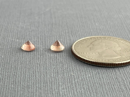 5mm Round Oregon Sunstone Pair | Ethically Sourced Gemstones | OSF204 - Oregon Sunstone - Gem Enthusiast