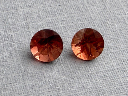 5mm Round Oregon Sunstone Pair | Ethically Sourced Gemstones | OSF228 - Gem Enthusiast
