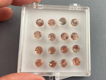 6mm Oregon Sunstones Faceted Round Gemstones | Pick Your Own Stone! - Oregon Sunstone - Gem Enthusiast