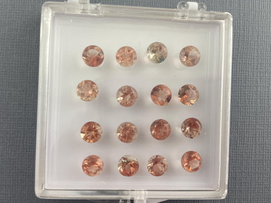 6mm Oregon Sunstones Faceted Round Gemstones | Pick Your Own Stone! - Oregon Sunstone - Gem Enthusiast