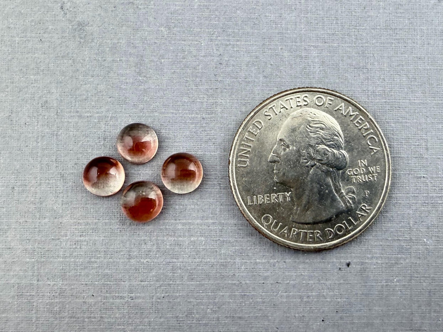 6mm Oregon Sunstones Round Cabochon Lot | 3.6 cts | OSC238 - Gem Enthusiast