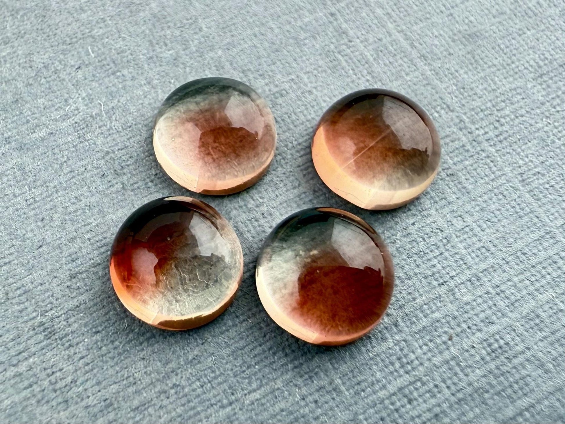 6mm Oregon Sunstones Round Cabochon Lot | 3.6 cts | OSC238 - Gem Enthusiast
