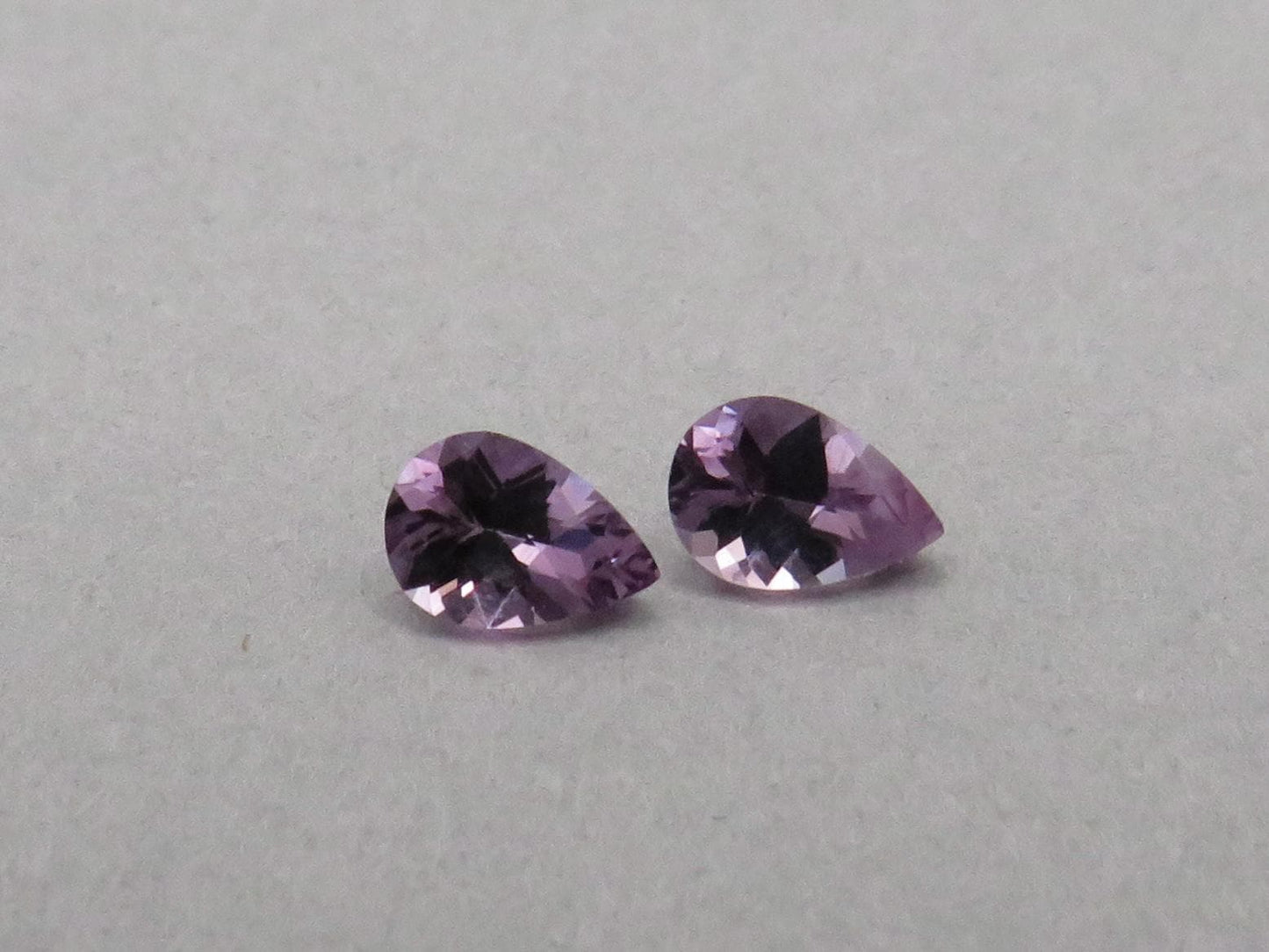 6x4 Amethyst Pear Pair | 0.59ct | Four Peaks Mine, Arizona USA | AZ210 - Gem Enthusiast