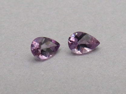 6x4 Amethyst Pear Pair | 0.59ct | Four Peaks Mine, Arizona USA | AZ210 - Gem Enthusiast