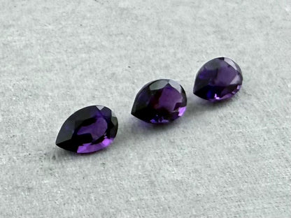 6x4 Arizona Amethyst Pear Trio | Ethically Sourced | AZ201 - Gem Enthusiast