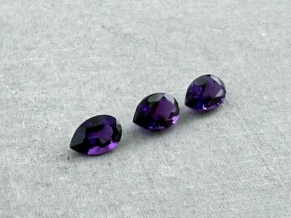 6x4 Arizona Amethyst Pear Trio | Ethically Sourced | AZ201 - Gem Enthusiast