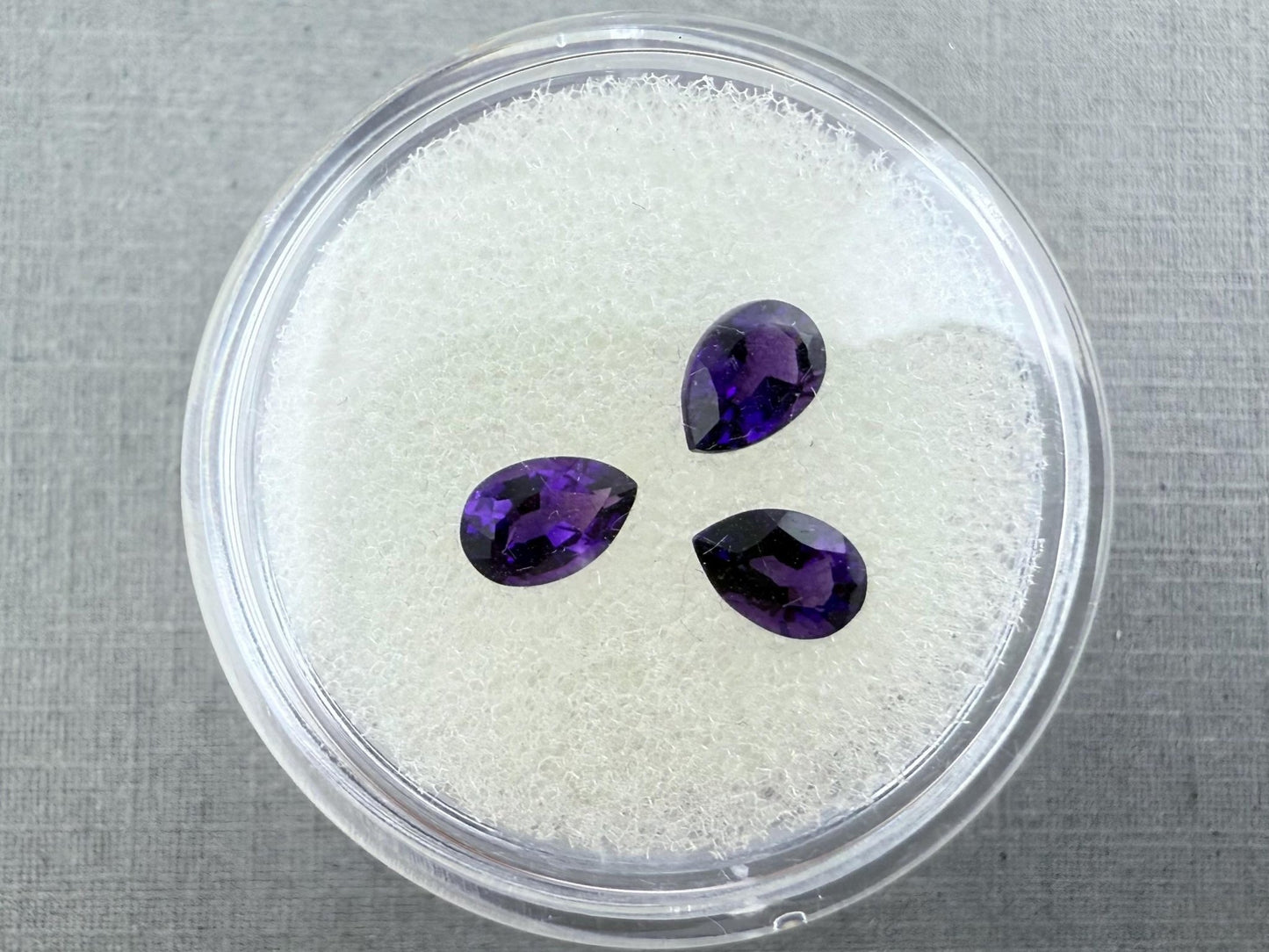 6x4 Arizona Amethyst Pear Trio | Ethically Sourced | AZ201 - Gem Enthusiast