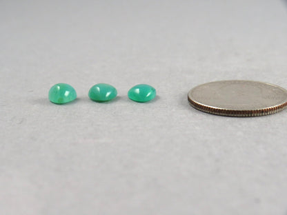 7mm Gem Silica Cabochon Triangle | avg 1.3ct | Per Stone | Peru | CH131 - Gem Enthusiast